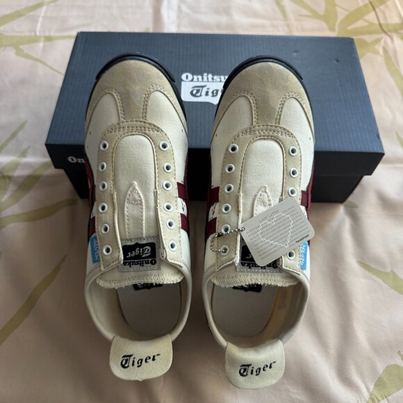 Onitsuka Tiger Mexico 66 Slip-On 'Birch Dark Cherry' - Picture 9 of 9